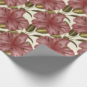 Tropical flowers seamless pattern | red flowers geschenkpapier (Ecke)
