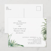 Tropical Foliage Celebration of Life Postkarte (Vorne/Hinten)