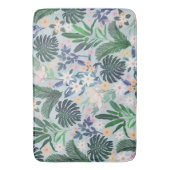 Tropical Foliage Floral Pattern Badematte (Vorderseite Vertikal)
