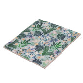 Tropical Foliage Floral Pattern Fliese (Seite)