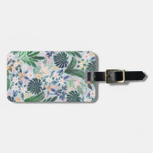 Tropical Foliage Floral Pattern Gepäckanhänger (Vorderseite horizontal)