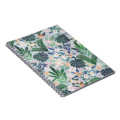 Tropical Foliage Floral Pattern Notizblock (Rechte Seite)