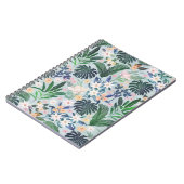 Tropical Foliage Floral Pattern Notizblock (Linke Seite)