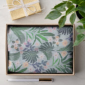 Tropical Foliage Floral Pattern Seidenpapier (Geschenk)