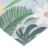 Tropical Foliage Floral Pattern Tischdecke (Schrägansicht)