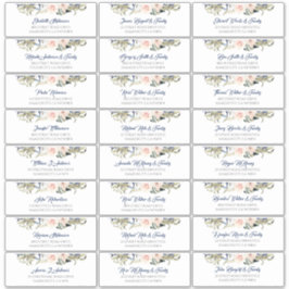 Tropical Foliage Guest Names Address Labels