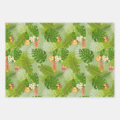 Tropical Foliage Summer Green Geschenkpapier Set (Vorderseite)