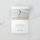 Tropical Foliage Wedding Vielen Dank Dankeskarte (Innenseite)