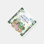 Tropical Forest Dinosaurs Boy Baby Dusche Serviette (Ecke)