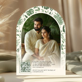 Tropical Forest Elephant Arch Foto Indische Hochze Einladung