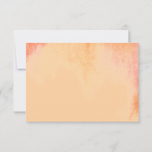 Tropical Freesia Boho Wedding RSVP (Rückseite)