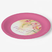 Tropical Freesia Pappteller (Schrägansicht)