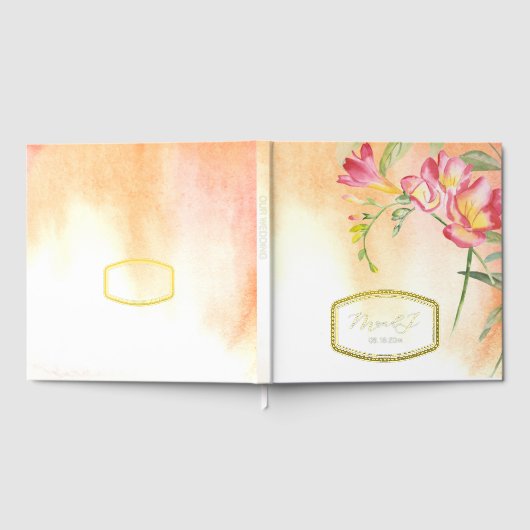 Tropical Freesia Wedding Gästebuch (Voll)