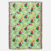 Tropical Frenzy Throw Blanket Decke (Vorderseite Vertikal)