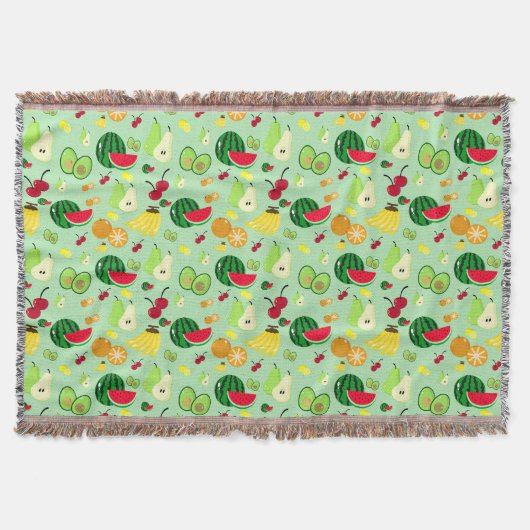 Tropical Frenzy Throw Blanket Decke (Vorderseite)
