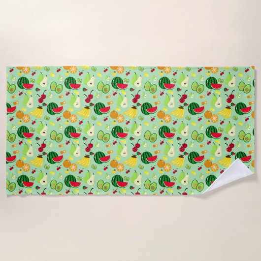 Tropical Frenzy Throw Blanket Strandtuch (Vorderseite)