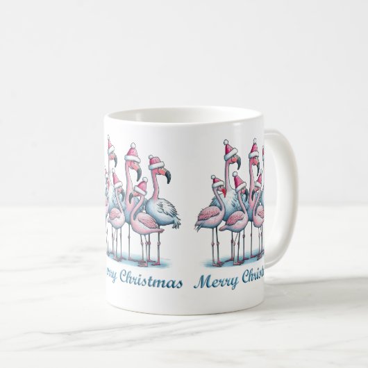 Tropical Frohe Weihnachts-Tasse Kaffeetasse (VorderseiteRechts)