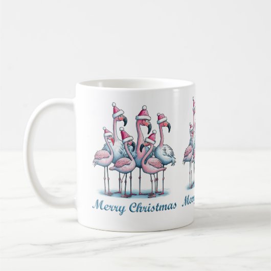 Tropical Frohe Weihnachts-Tasse Kaffeetasse (Links)