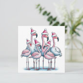 Tropical Frohe Weihnachtskarte Feiertagskarte (Stehend Vorderseite)