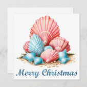 Tropical Frohe Weihnachtskarte Feiertagskarte (Vorne/Hinten)