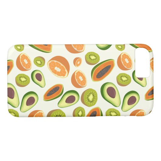 Tropical Frucht Pattern Case-Mate iPhone Hülle (Rückseite (Horizontal))