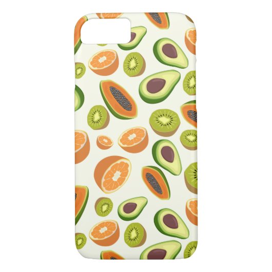 Tropical Frucht Pattern Case-Mate iPhone Hülle (Rückseite)