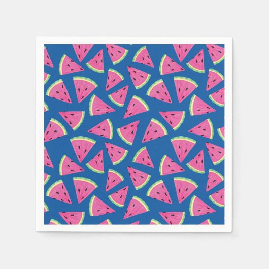 Tropical Frucht Watermelon Muster Serviette (Vorderseite)