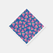 Tropical Frucht Watermelon Muster Serviette (Ecke)