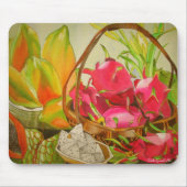 Tropical Fruit Aquarell Originalkunstmalerei Mousepad (Vorne)
