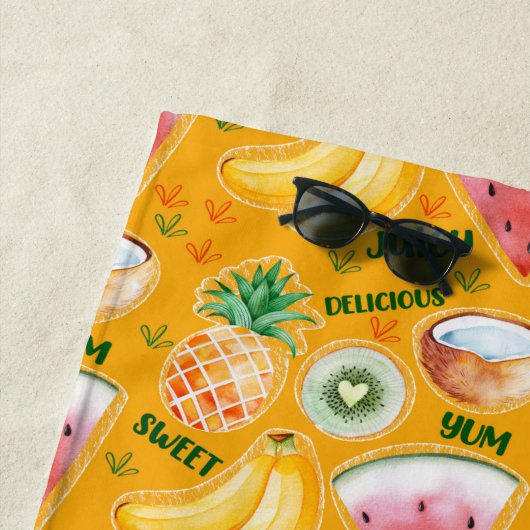 Tropical Fruit Beach Handtuch (Beispiel)