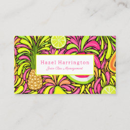 Tropical Fruit Business Cards farbenfroh nach Kund Visitenkarte