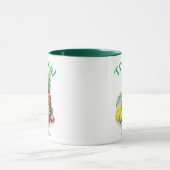 Tropical Fruit Collage on white Tasse (Zentrum)