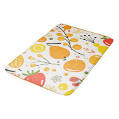Tropical Fruit Fiesta Pattern Badematte (Schrägansicht)