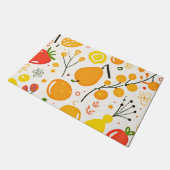 Tropical Fruit Fiesta Pattern Fußmatte (Schrägansicht)