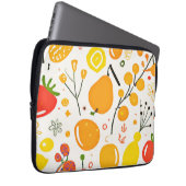Tropical Fruit Fiesta Pattern Laptopschutzhülle (Vorne Rechts)