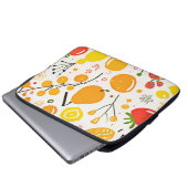 Tropical Fruit Fiesta Pattern Laptopschutzhülle (Vorne Knopf)