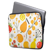 Tropical Fruit Fiesta Pattern Laptopschutzhülle (Vorderseite Links)