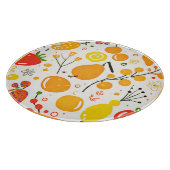 Tropical Fruit Fiesta Pattern Schneidebrett (Ecke)