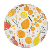 Tropical Fruit Fiesta Pattern Schneidebrett (Vorderseite)
