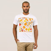 Tropical Fruit Fiesta Pattern T-Shirt (Vorne ganz)