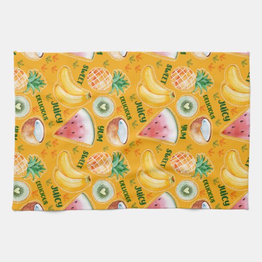 Tropical Fruit Kitchen Handtücher (Horizontal)