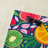 Tropical Fruit Monogram Watercolor Sommermuster Strandtuch (Beispiel)