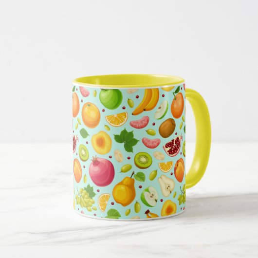 Tropical Fruit Mug Tasse (VorderseiteRechts)