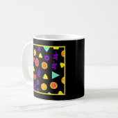 Tropical Fruit Neon Paradise Muster Kaffeetasse (Vorderseite Links)