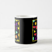 Tropical Fruit Neon Paradise Muster Kaffeetasse (Mittel)