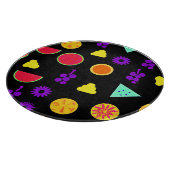 Tropical Fruit Neon Paradise Muster Schneidebrett (Ecke)