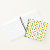 Tropical Fruit Polka Dot Muster Notizblock (Innenseite)