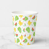 Tropical Fruit Polka Dot Muster Pappbecher (Rechts)