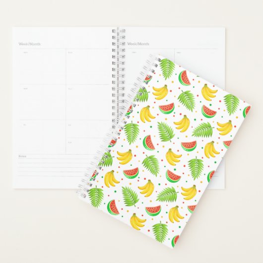 Tropical Fruit Polka Dot Muster Planer (Anzeige)