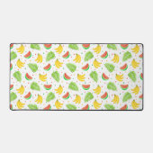 Tropical Fruit Polka Dot Muster Schreibtischunterlage (Vorderseite)